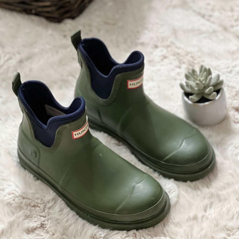 HUNTER Men's Original Gum Sole Chelsea Rain Boot short